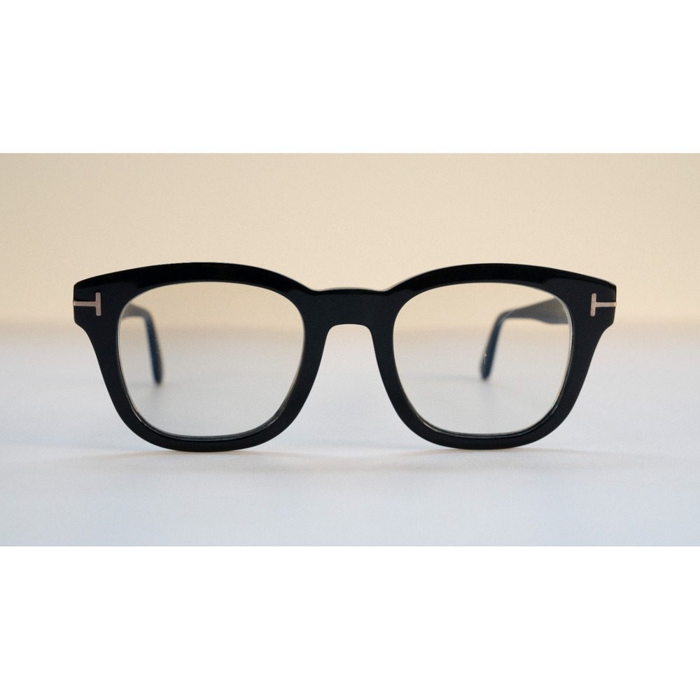 Tom Ford FT5542‑B Eyeglasses • Frames Only • 001 Shiny Black • Full Rim 50‑22‑14